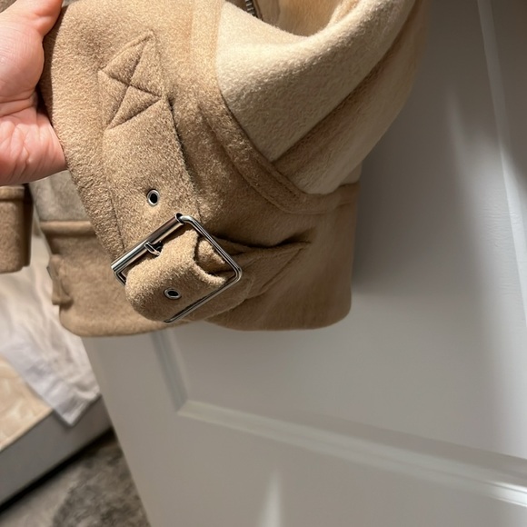 Club Monaco Mixed Media Moto Coat